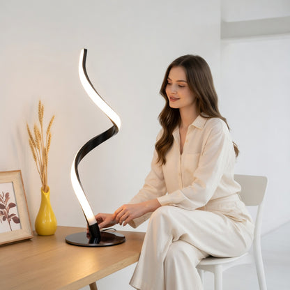 Spiral Touch Control Lamp with Dimming