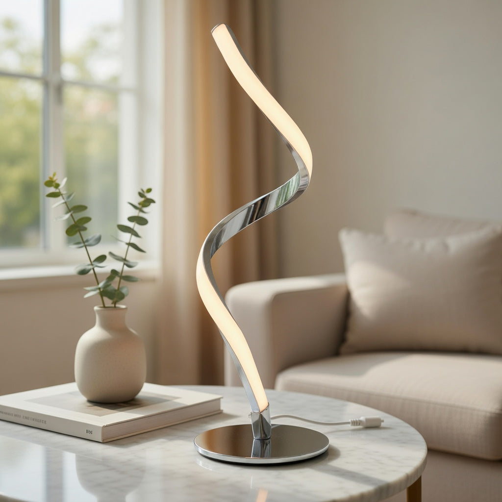 Spiral Touch Control Lamp with Dimming